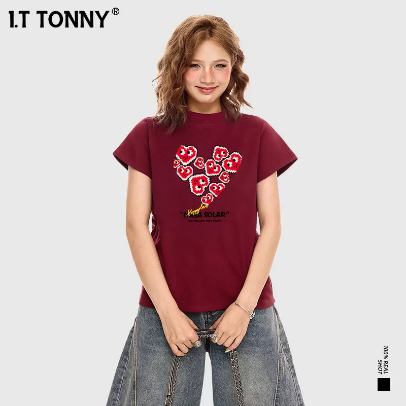 潮牌I.T TONNY官方小众印花国潮街头风情侣T恤潮牌宽松上衣TYK
