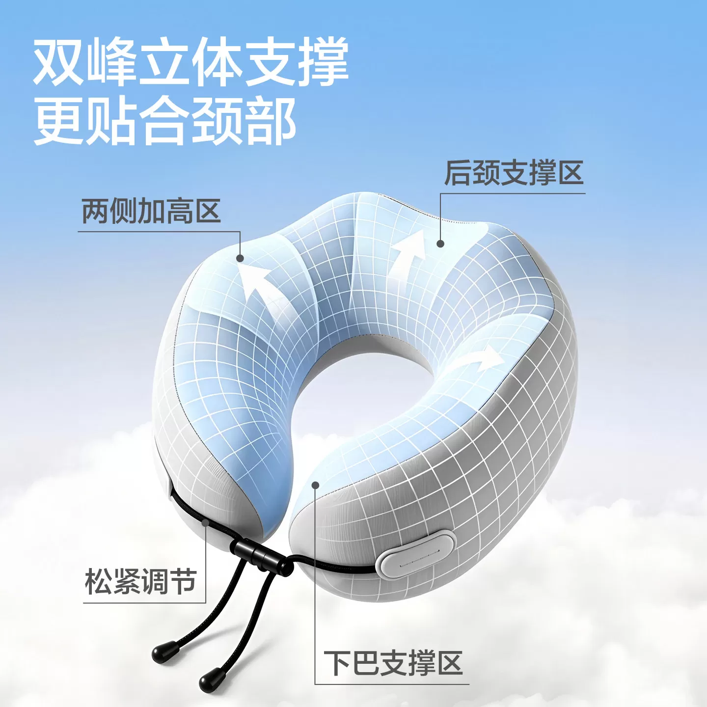 记忆棉u型枕旅行便携长途飞机u形护颈枕脖子靠枕火车硬座睡觉枕头