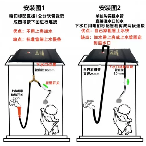 太阳能热水袋家用洗澡晒水袋户外加厚大晒水包农村简易夏季沐浴袋
