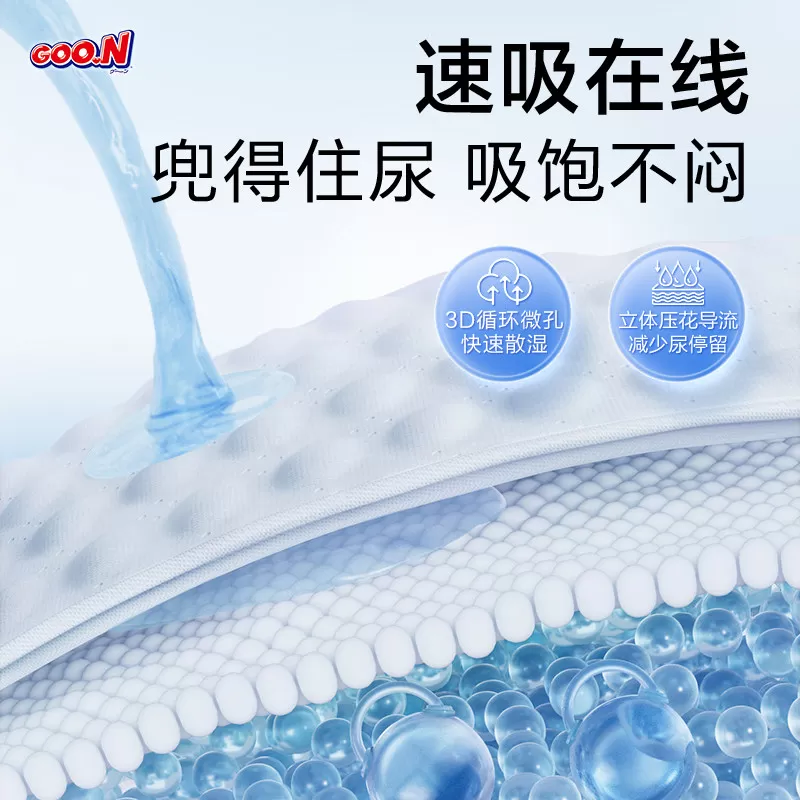 大王天使精萃版环贴NB+S/S/M/L/XL2包婴儿超薄透气纸尿裤尿不湿