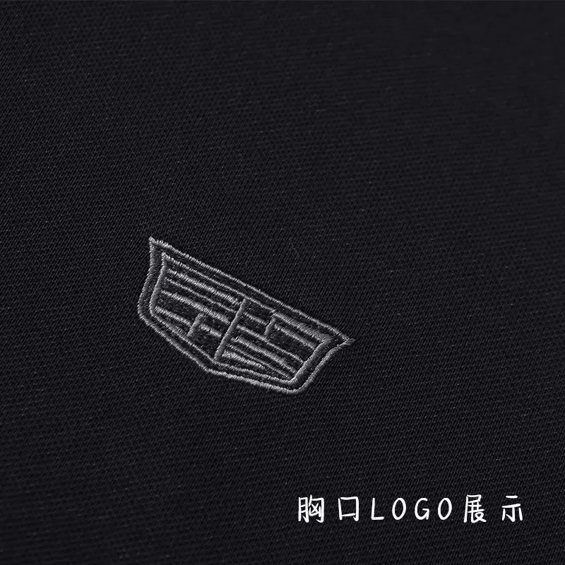 凯迪拉克4S店Polo衫工作服短袖黑色白色 T恤工装男女衣服售后工服
