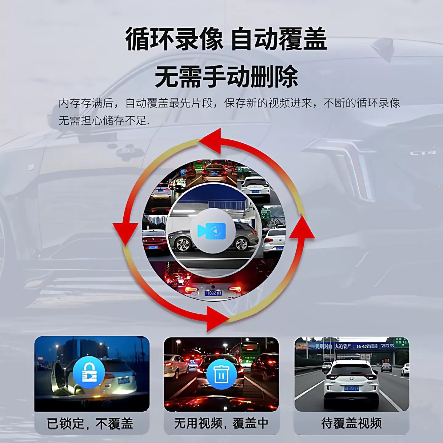 凯迪拉克ct5行车记录仪存储卡xt6xt5ct6内存专用卡车载流媒体sd卡