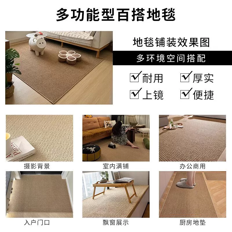 入户门地垫2026新款仿剑麻门垫进门口入门玄关门外地毯脚垫可裁剪