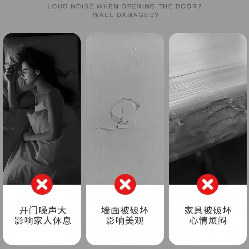 防撞贴门把手防撞条硅胶冰箱门后柜门床头墙面无痕防撞垫缓冲神器