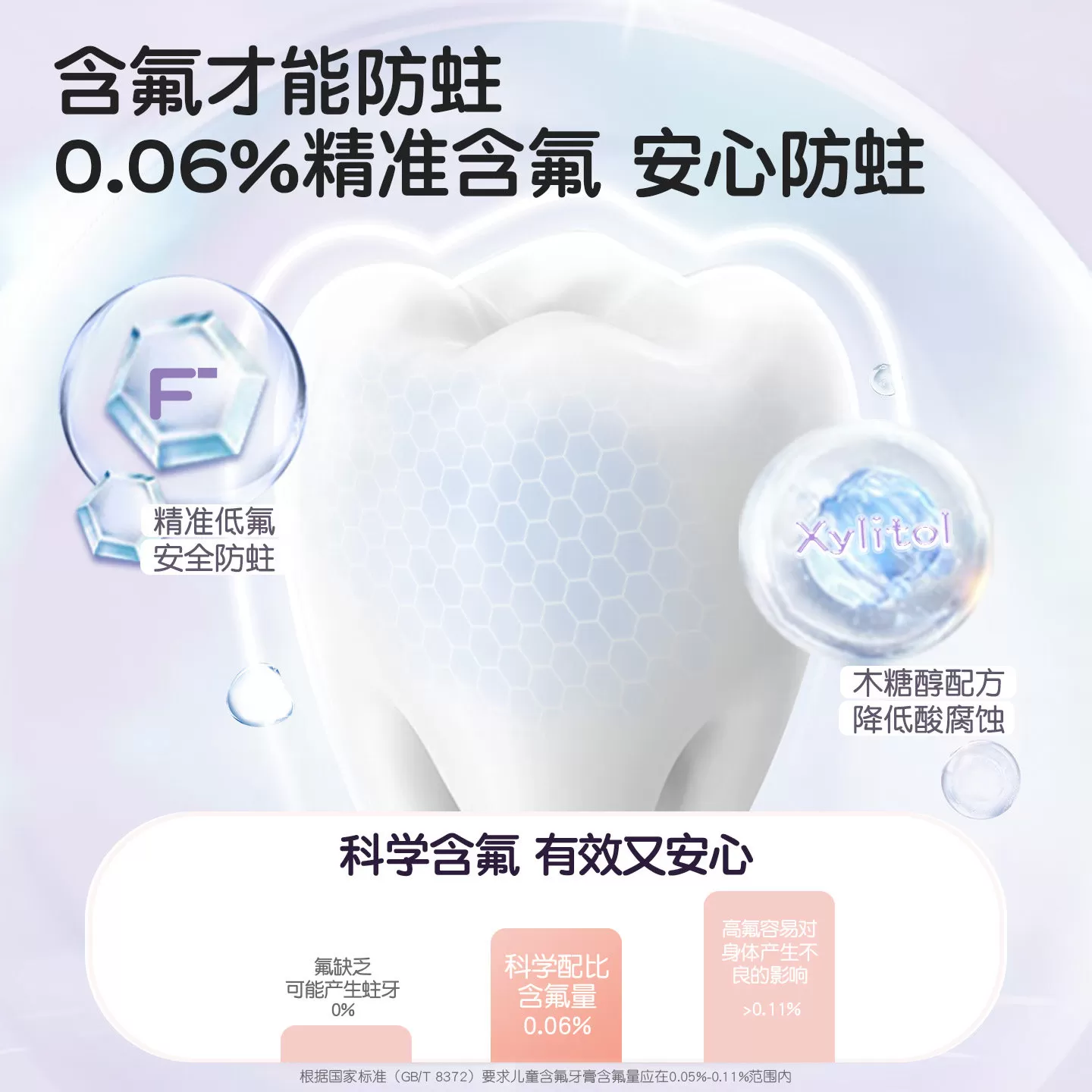 舒客宝贝儿童牙膏护齿宝宝含低氟防蛀防龋齿2-3-6-12岁小孩旗舰店