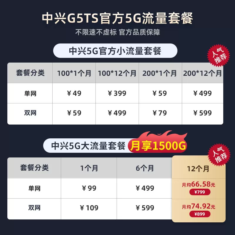 【咨询价更低】中兴5G移动CPE随身wifi全网通5G网络便携旅游出行直播移动无线路由器官方套餐25年新款G5TS