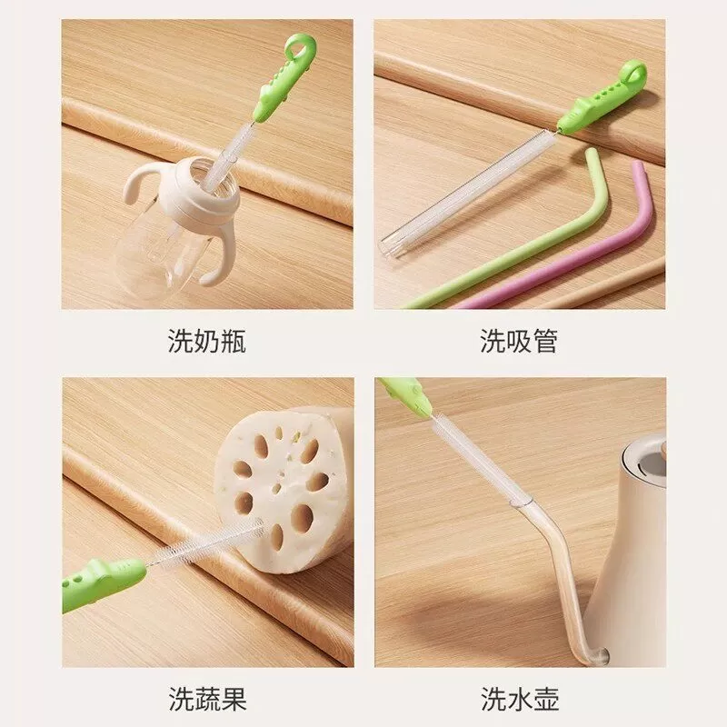 杯盖清洁刷神器刷大孔刷刷喝水刷洗子藕婴儿宝宝儿童壶嘴吸管吸管