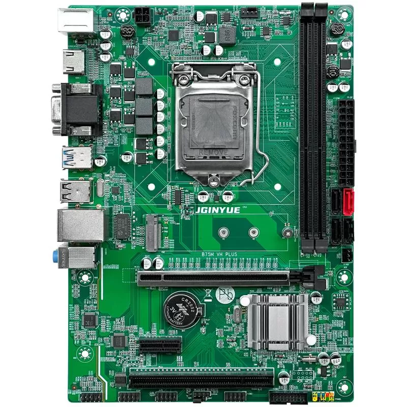 全新精粤 B75M-VH PLUS电脑主板H61支持1155针i3i5i7CPU D3台式机