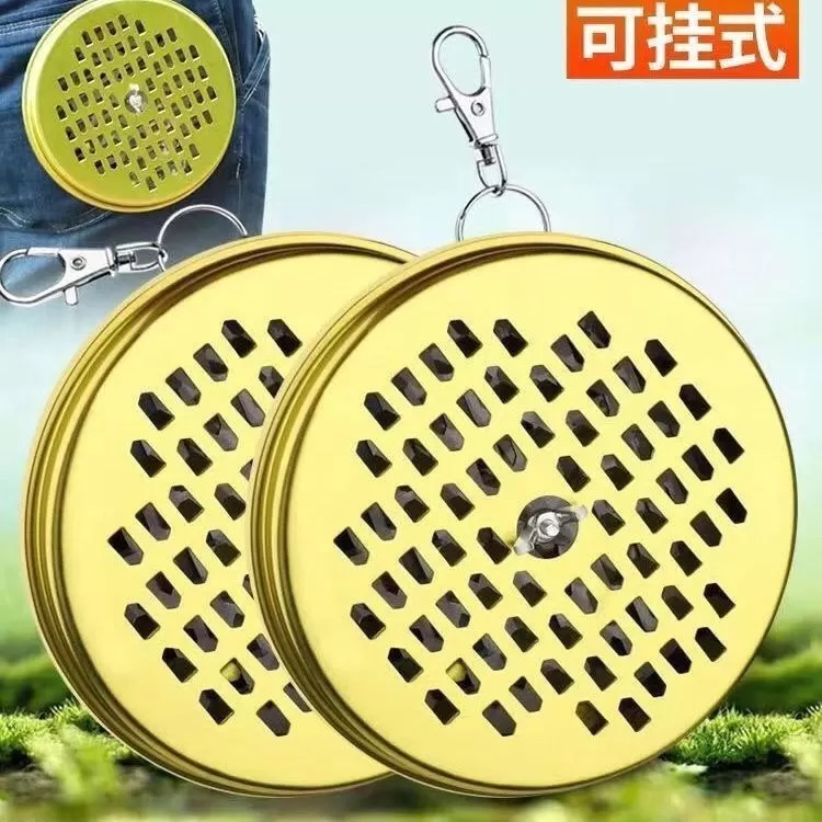蚊香盒子便捷式可挂随身携带户外野外钓鱼不锈钢笼安全