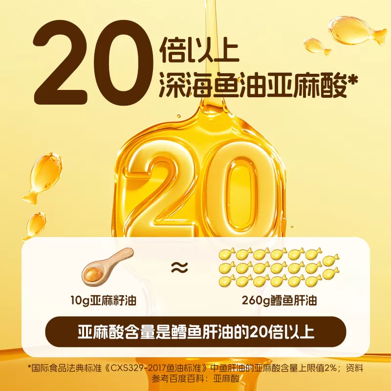 爷爷的农场亚麻籽油核桃油婴幼儿辅食用油儿童热炒牛油果油宝宝