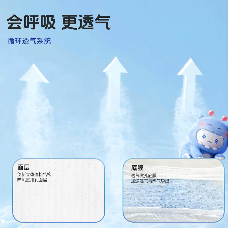 布班迪婴儿纸尿裤倾芯柔S/M/L/XL/XXL任选超薄透气尿不湿拉拉裤