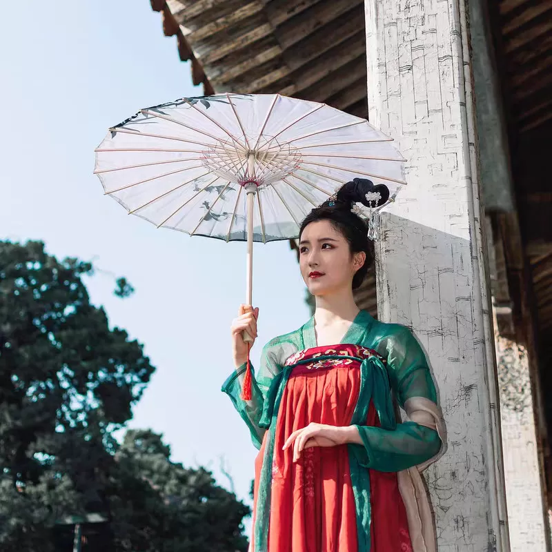 古风伞装饰油纸伞吊顶复古代饭店中国风仿古汉服户外吊顶天空之伞