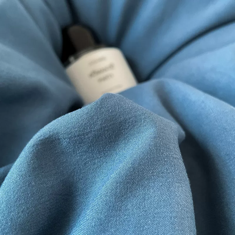 无-印-清仓！ 纯色水洗四件套床上用品 印花 木棉云感棉皱皱纱 ak