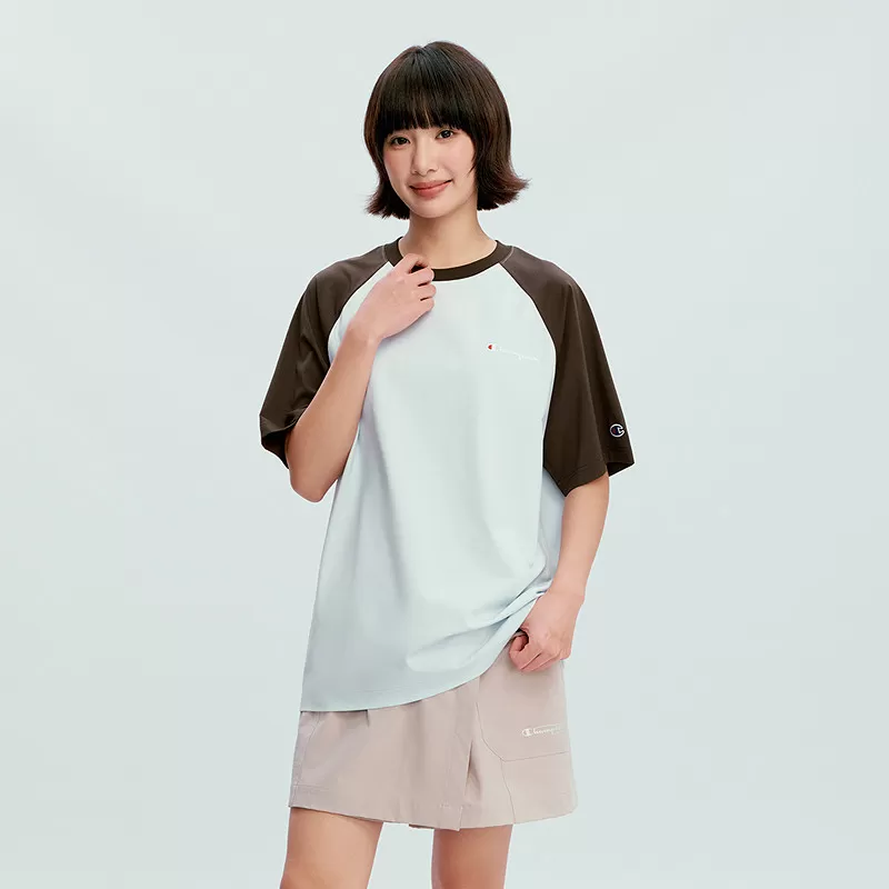Champion冠军短袖T恤男2026夏季新款纯棉美式上衣女休闲基础款潮