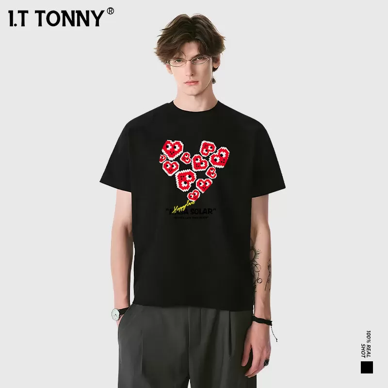 潮牌I.T TONNY官方旗舰店夏季短袖情侣百搭圆领短袖T恤DBY