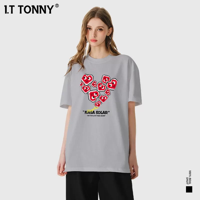 潮牌I.T TONNY官方旗舰店夏季短袖情侣百搭圆领短袖T恤DBY