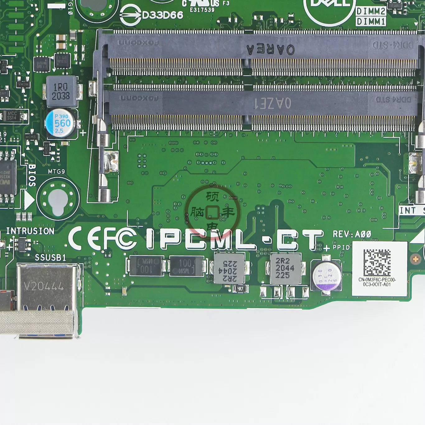全新戴尔DELL OptiPlex 3080 Micro MFF IPCML-CT迷你主板 M3F6C