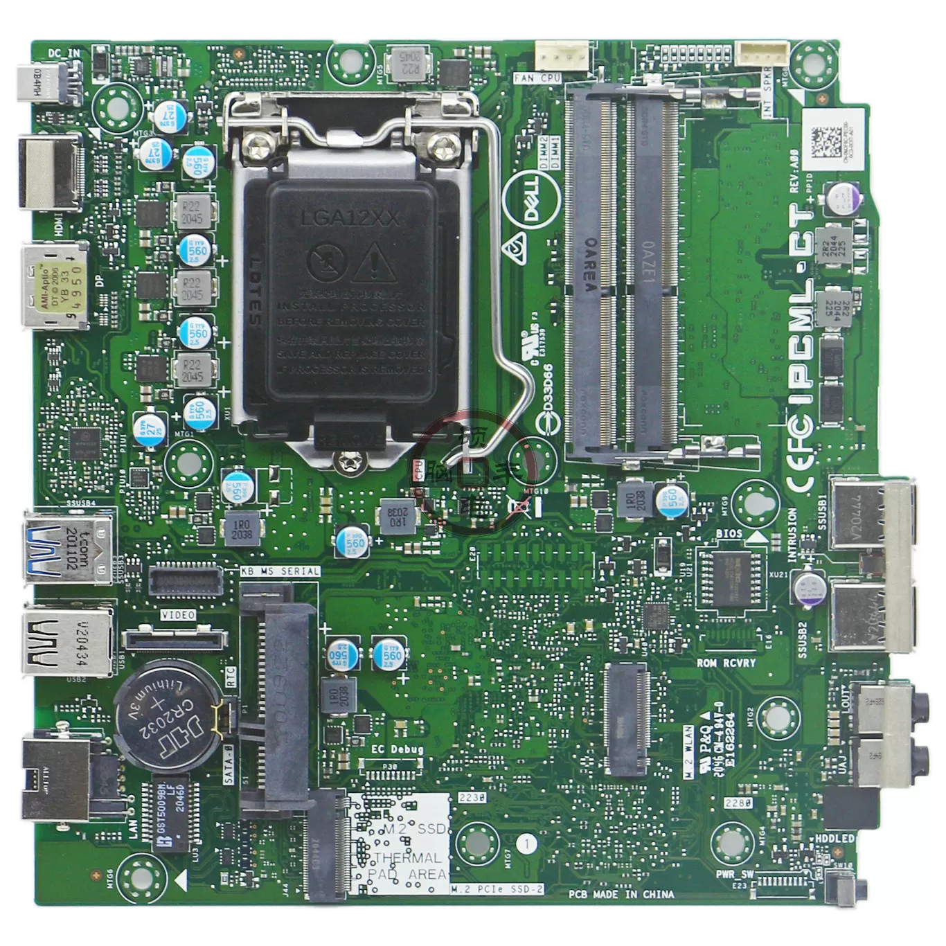 全新戴尔DELL OptiPlex 3080 Micro MFF IPCML-CT迷你主板 M3F6C