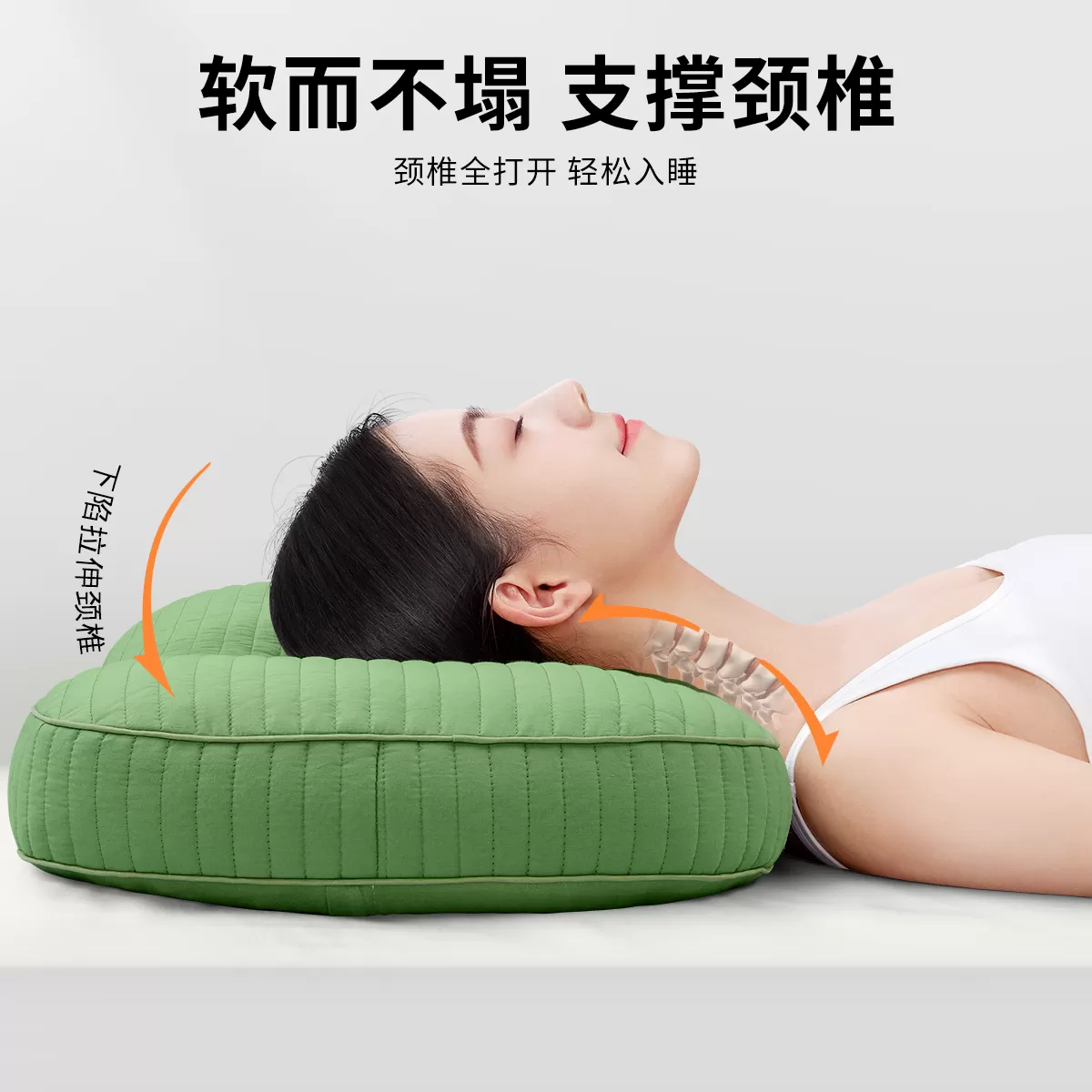 全荞麦皮枕头护颈椎助睡眠专用睡觉纯壳夏季小整头高成人枕芯一对