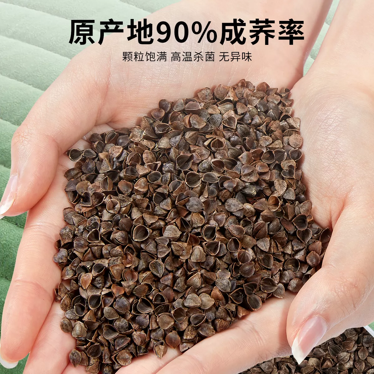 全荞麦皮枕头护颈椎助睡眠专用睡觉纯壳夏季小整头高成人枕芯一对