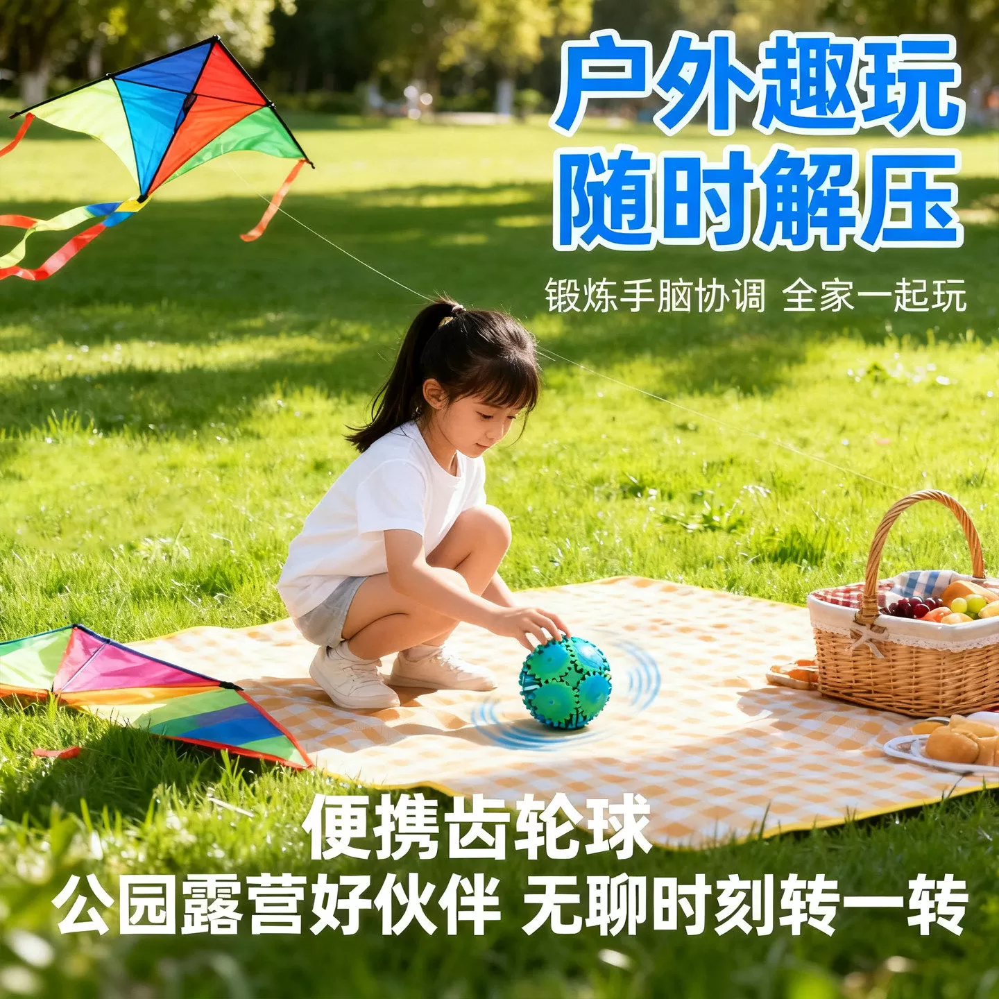 旋转齿轮球魔方儿童趣味玩具解压3D打印百变创意立体指尖球形积木