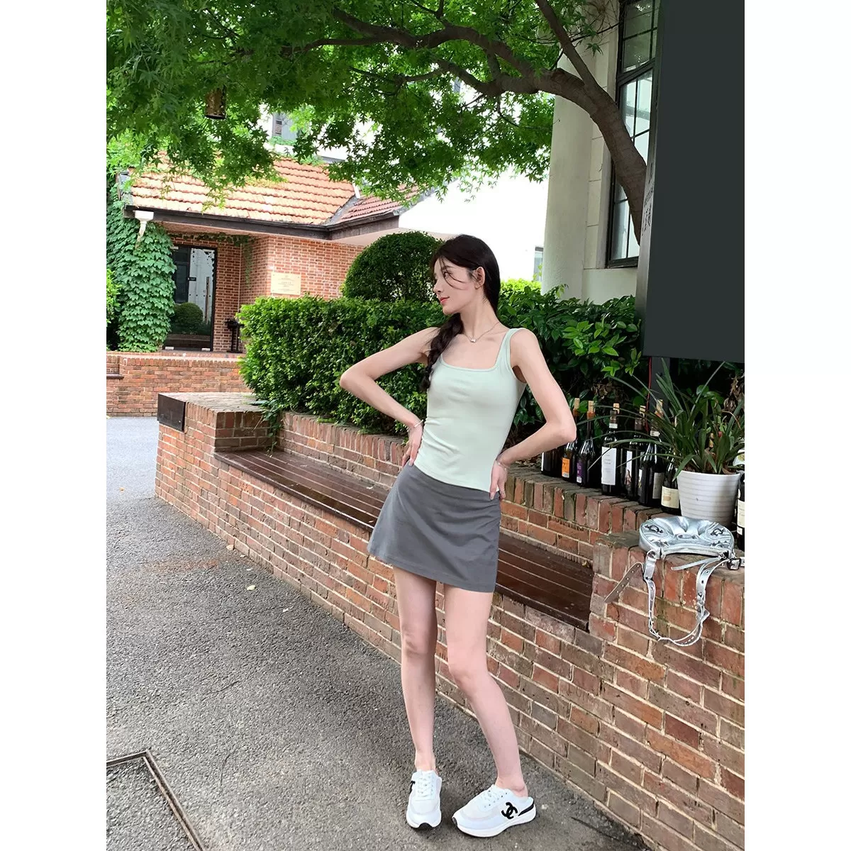 【所有女生的衣橱直播间】alex stevens 美式半身裙女半裙a字短裙