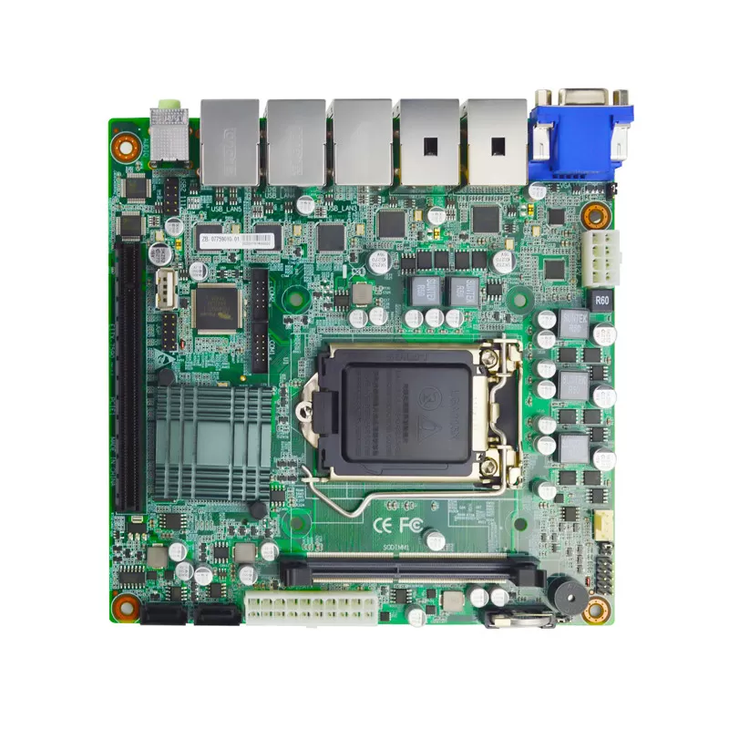 控汇eip7590主板1151针视觉专用主板多网口工控主板8代9代台式