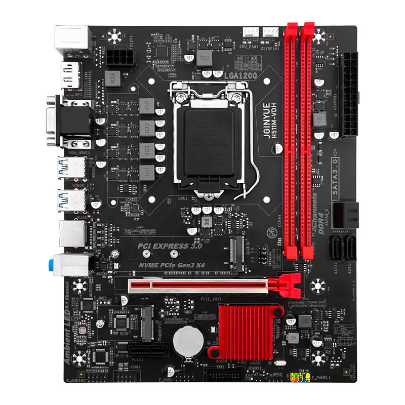 【正品】精粤H510主板全新i3i5i7CPU10/11代1200针兼容H511 B460M