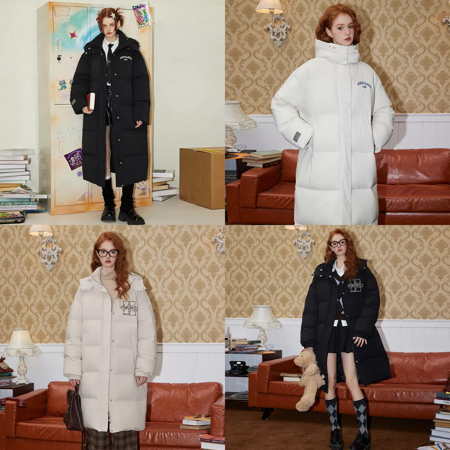 【羽绒服集合】UNIFREE清仓特卖福利捡漏款多款中长款羽绒服外套