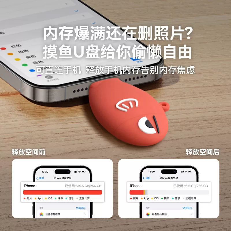 VEIGLO手机u盘typec双接口电脑两用适用于华为苹果少女可爱优盘