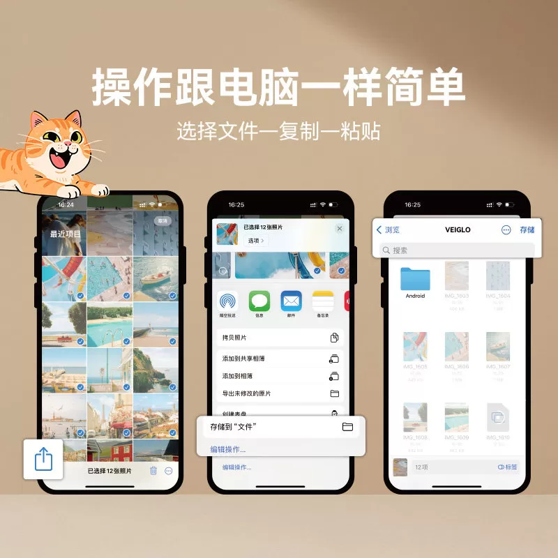 VEIGLO手机u盘typec双接口电脑两用适用于华为苹果少女可爱优盘