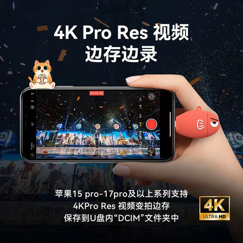 VEIGLO手机u盘typec双接口电脑两用适用于华为苹果少女可爱优盘