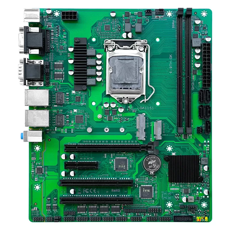 精粤6-9TH-GK主板工控工厂工程企业办公打印COM多接口1151针PCI