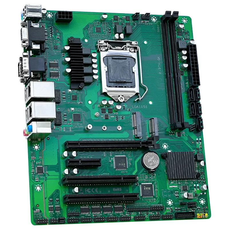 精粤6-9TH-GK主板工控工厂工程企业办公打印COM多接口1151针PCI
