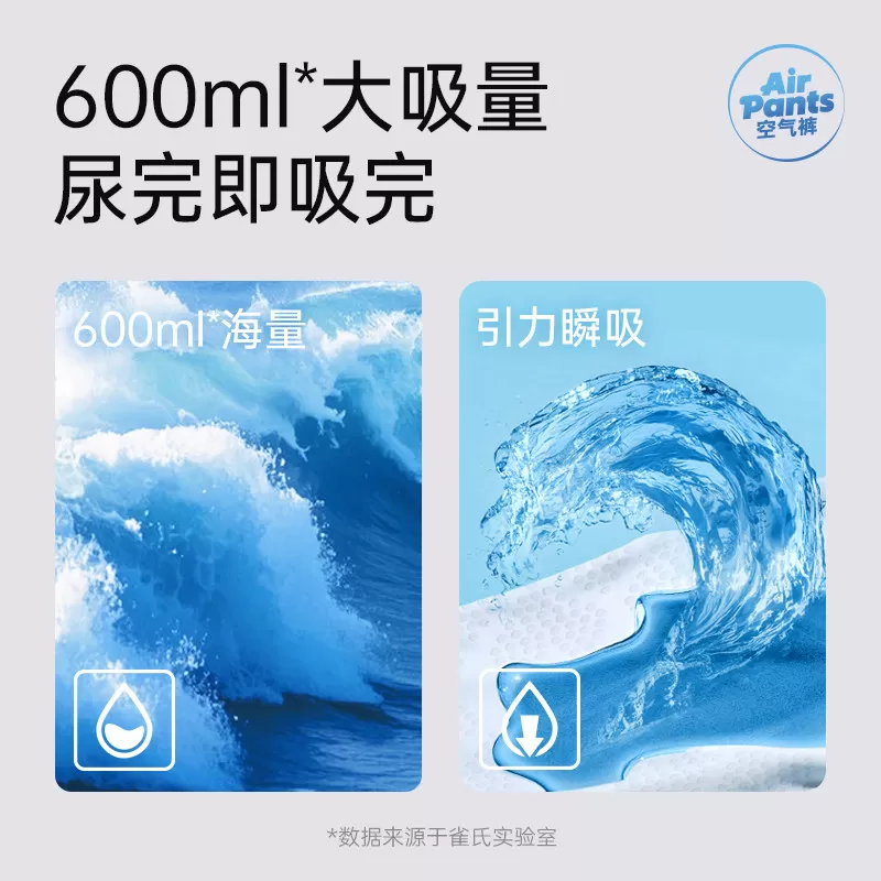 【超薄散热】雀氏薄快吸婴儿超薄纸尿裤S-3XL拉拉裤尿不湿2包/组