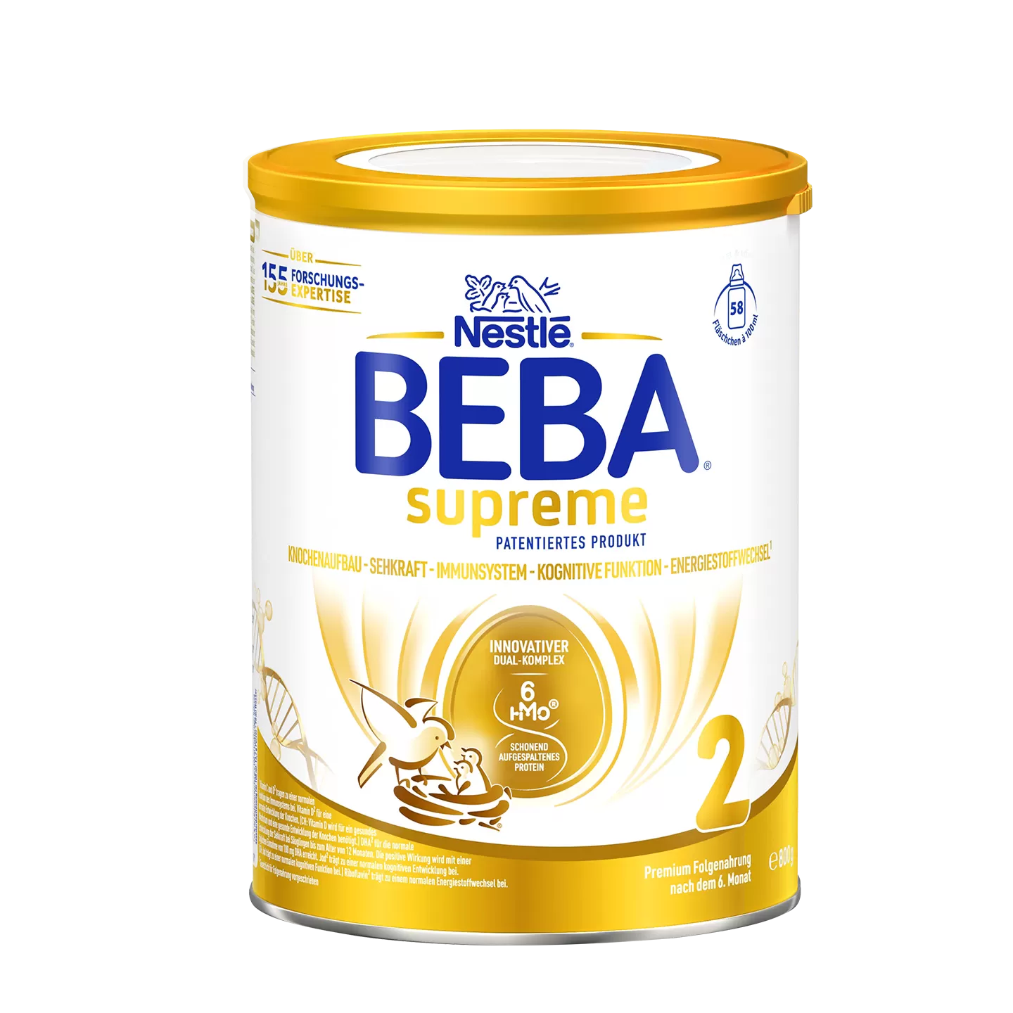 德国雀巢BEBA贝巴至尊新版SUPREME六种HMO高端婴幼儿奶粉2段进口