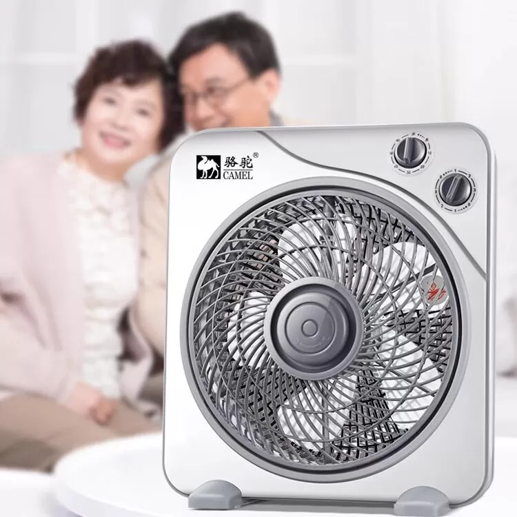 骆驼转页扇台式电风扇宿舍小型台扇家用轻音卧室定时床头扇鸿运扇