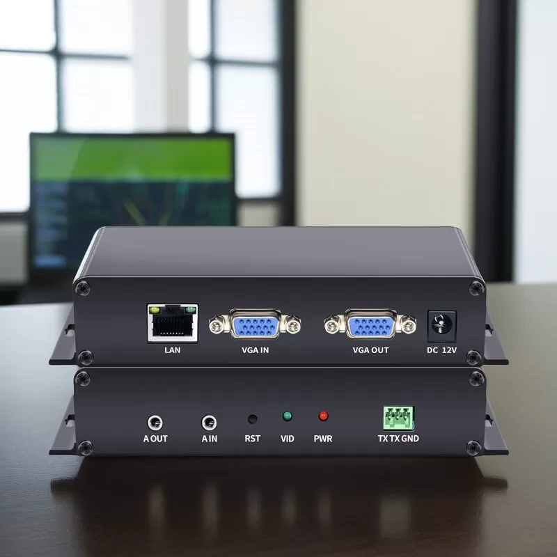 POE款VGA/HDMI转网络编码器 电脑收银机屏幕监控录屏器 ONVIF协议 H.265高清编码 兼容海康私有协议 大华NVR