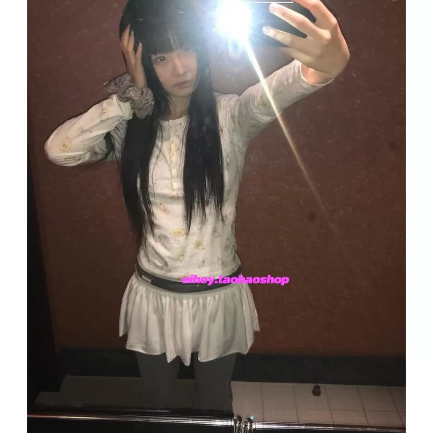eihey诶嘿26春夏芭蕾风少女感可折叠腰部百褶半身裙小众设计短裙
