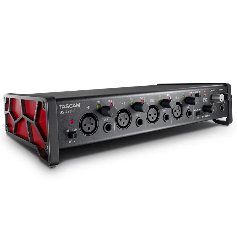 TASCAM/达斯冠US-4x4HR 4进4出外置USB声卡专业录音直播K歌有声书