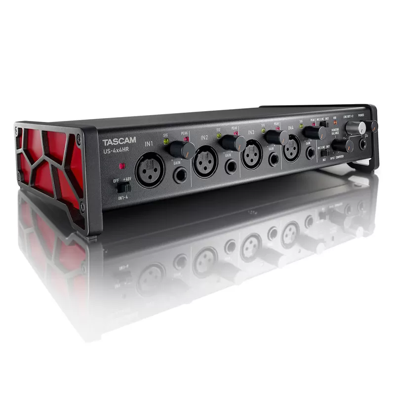 TASCAM/达斯冠US-4x4HR 4进4出外置USB声卡专业录音直播K歌有声书