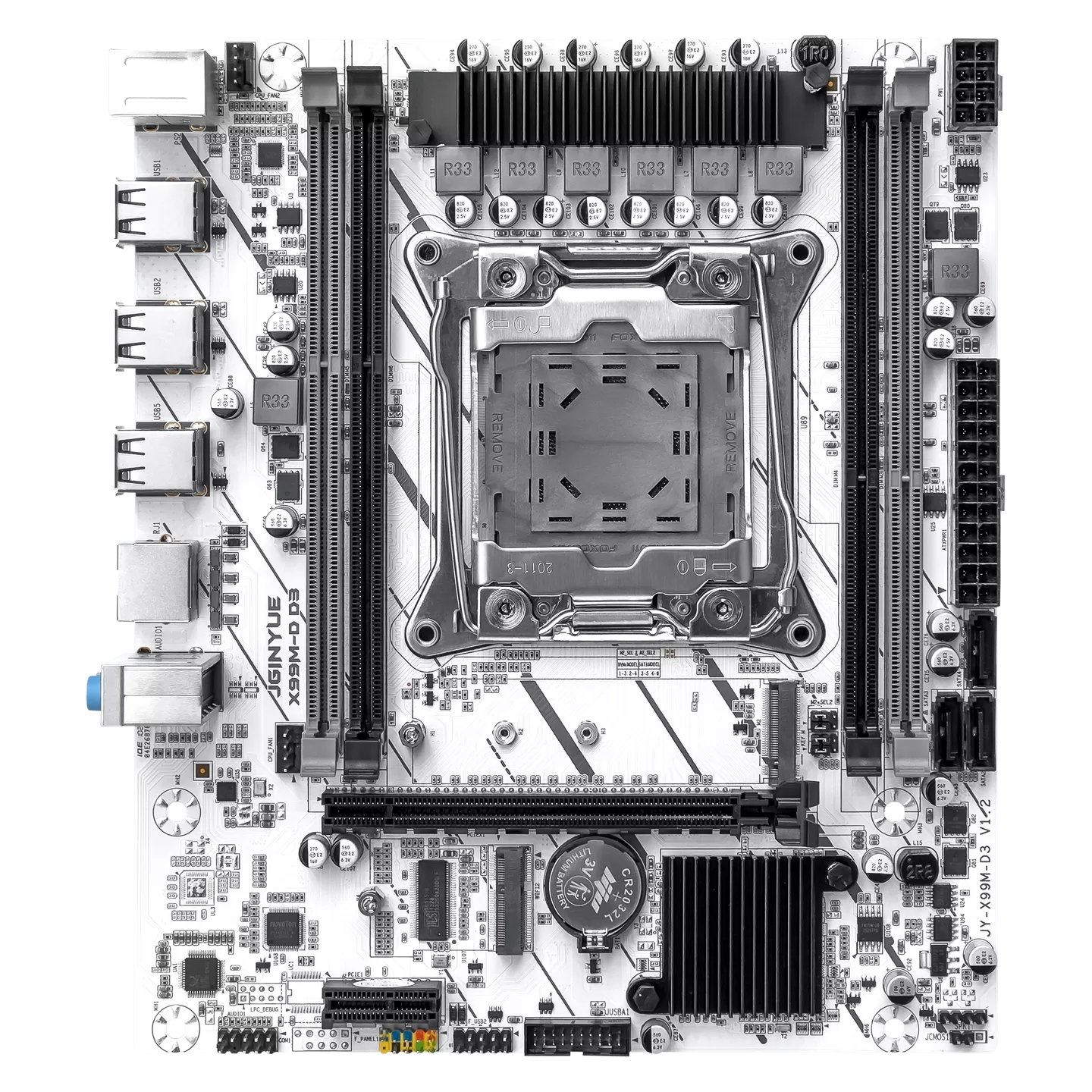 精粤x99M-D D3主板cpu套装E5 2673V3全新2011针V4 matx电脑主机板