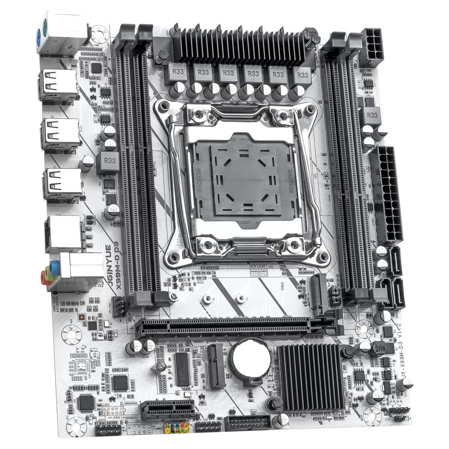 精粤x99M-D D3主板cpu套装E5 2673V3全新2011针V4 matx电脑主机板