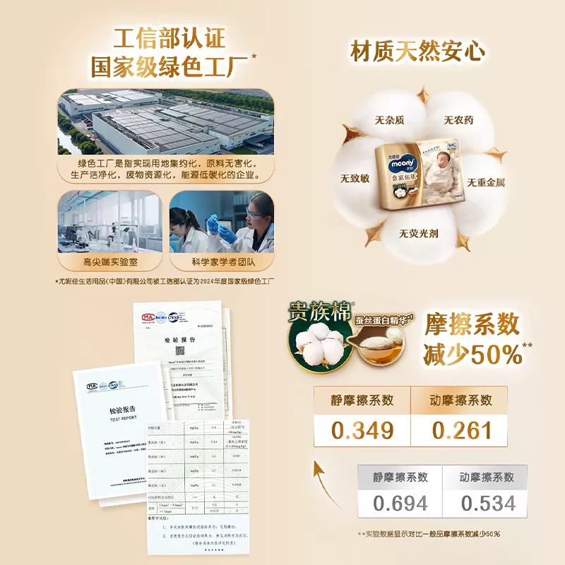 尤妮佳moony慕怡皇家佑肌贵族棉新生儿腰贴婴儿纸尿裤NB/S/M/L/XL