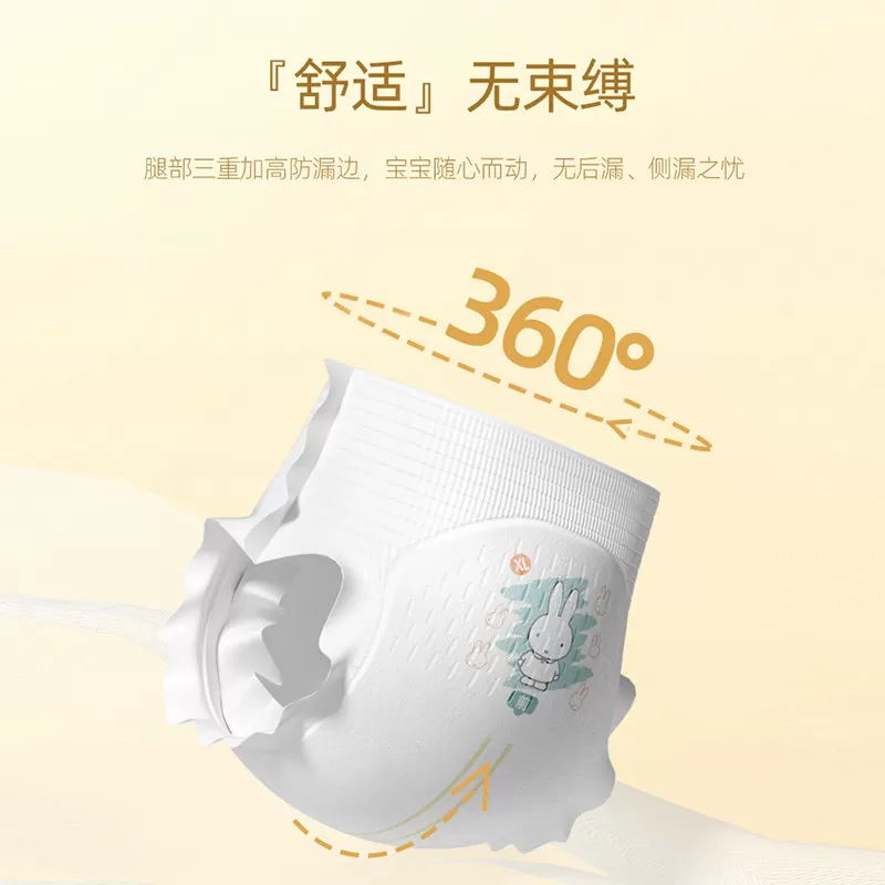 【夏季凉爽】Miffy米菲feels新生透气纸尿拉拉裤纸尿裤8码任选