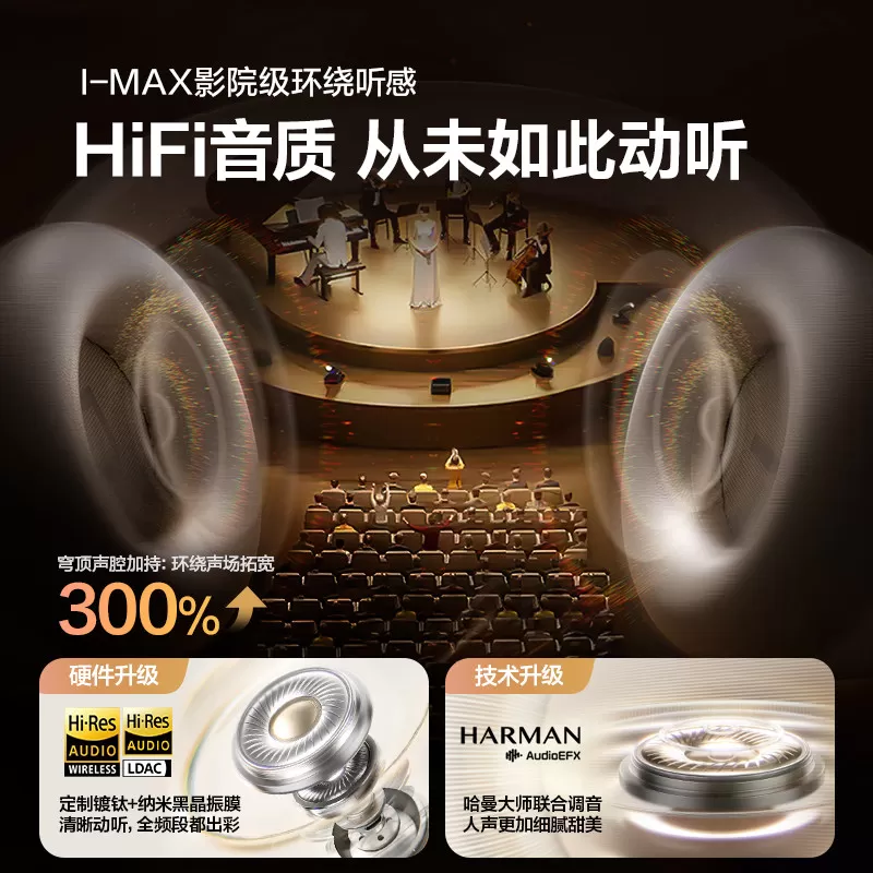 唐麦H30Max主动降噪头戴式耳机无线蓝牙超长续航适用苹果2026新款