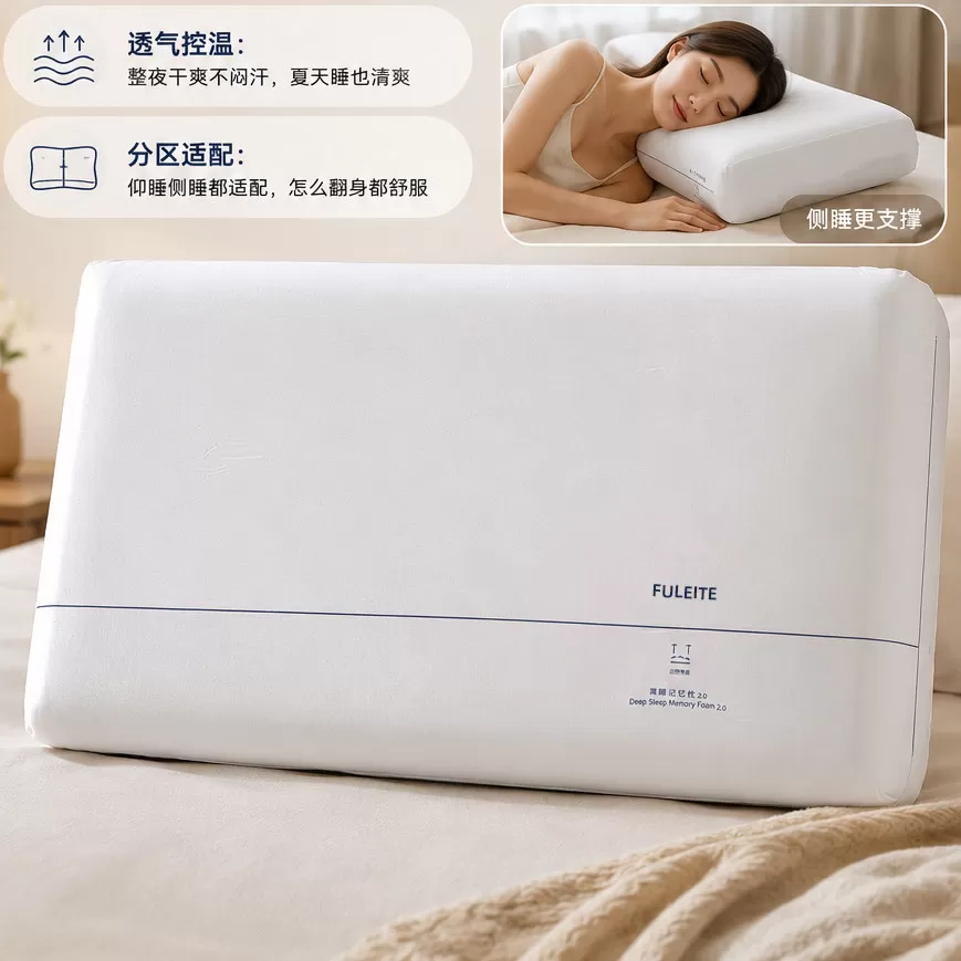 FULEITE【星球】慢回弹记忆枕升级款pro2.0颈枕精致礼盒装1