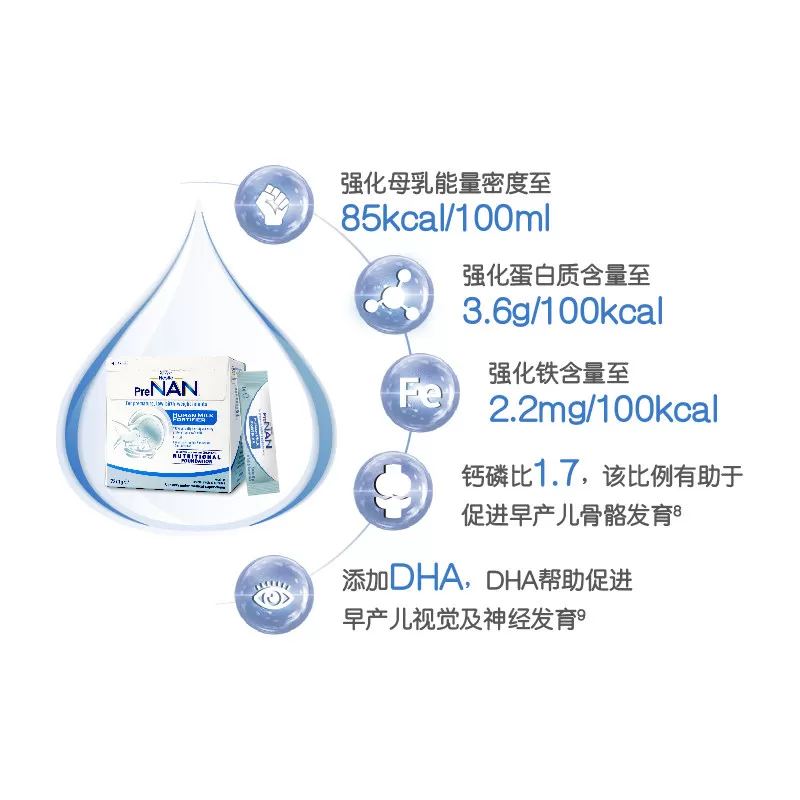 【入会更优惠】澳版雀巢母乳强化剂早产儿低体重营养添加剂72袋