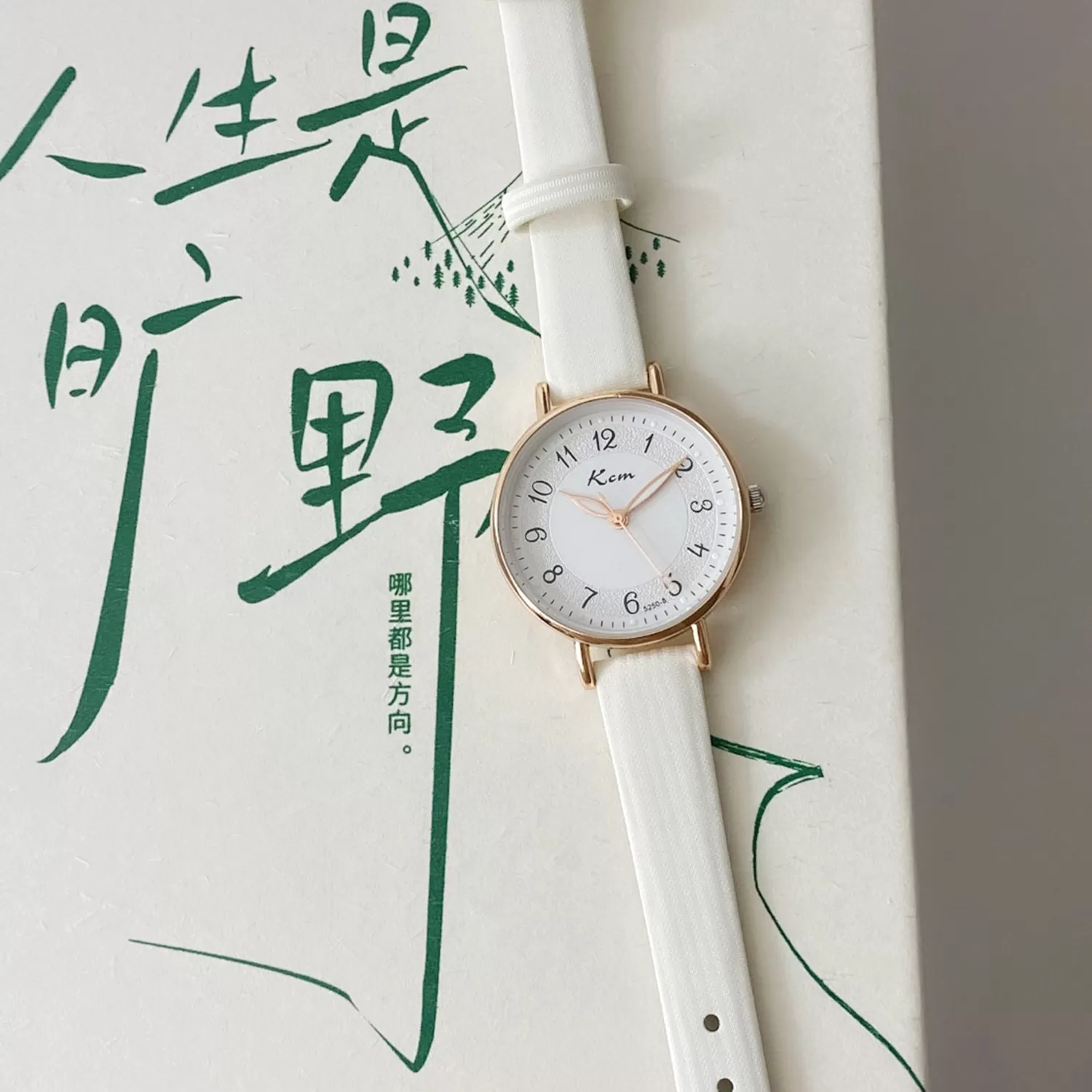 手表女款学生ins风小众清新女生夜光指针式简约初高中考试石英表