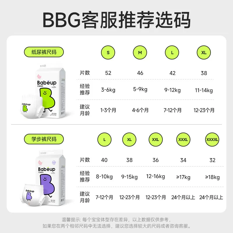 BBG元气宝贝纸尿裤拉拉裤婴儿尿不湿夏季薄款超薄干爽透气学步裤